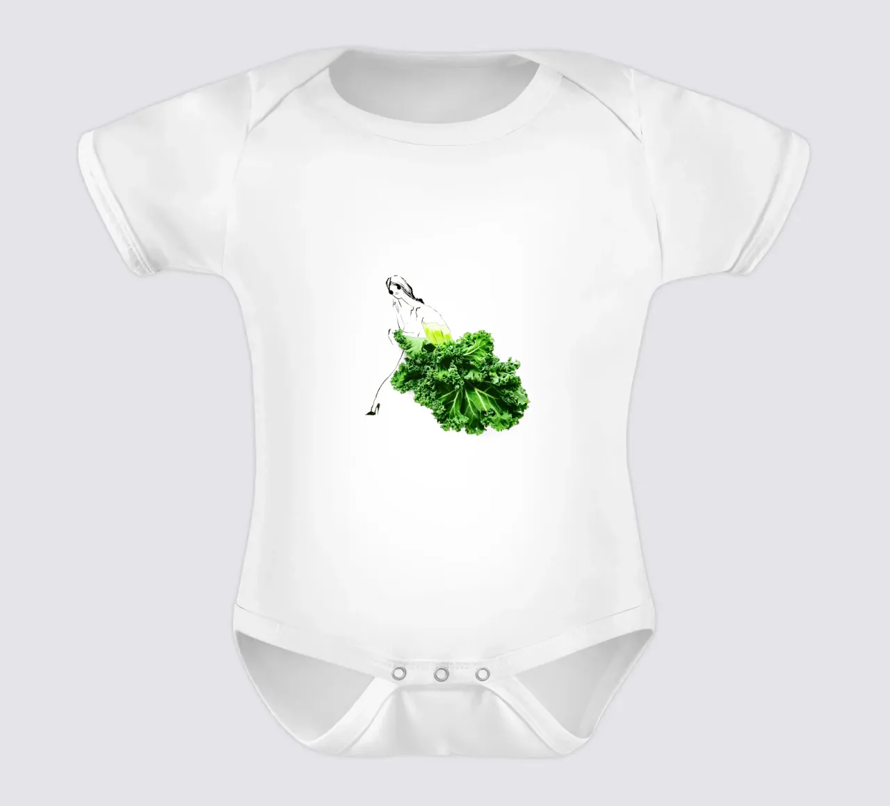 Kale in Repose body neonato maniche corte da Gretchen Roehrs