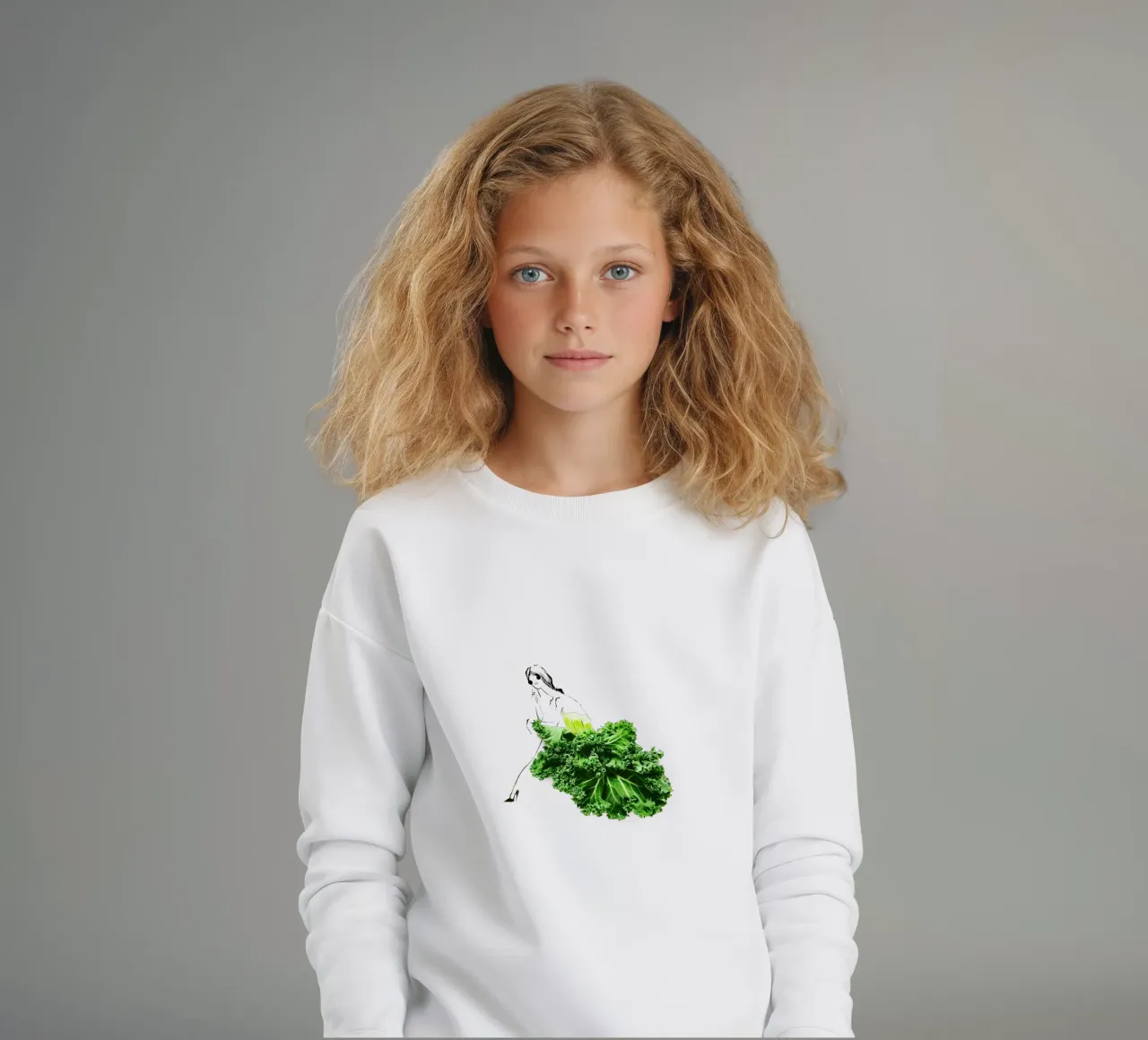 Kale in Repose felpa bambino da Gretchen Roehrs