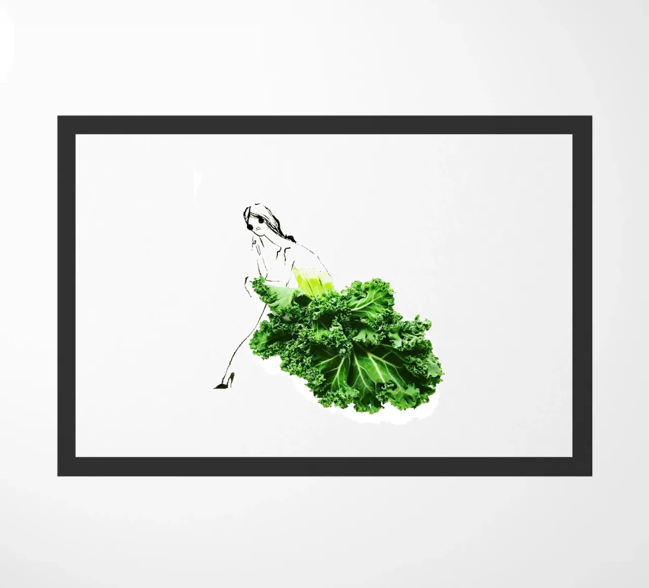 Kale in Repose felpudo de Gretchen Roehrs