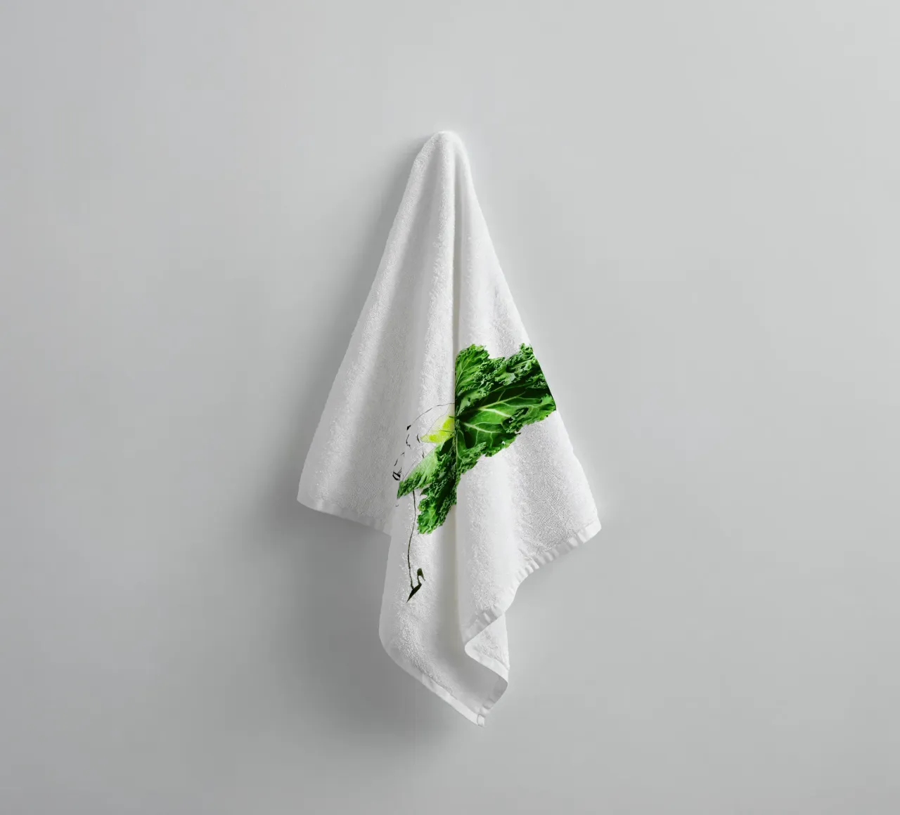 Kale in Repose asciugamano da bagno da Gretchen Roehrs