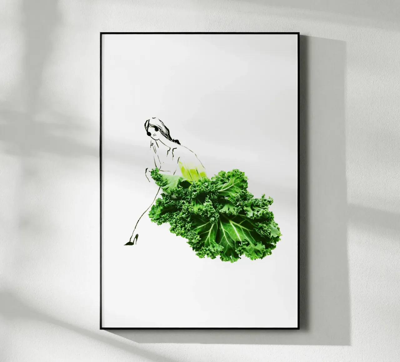 Kale in Repose plexiglass da Gretchen Roehrs