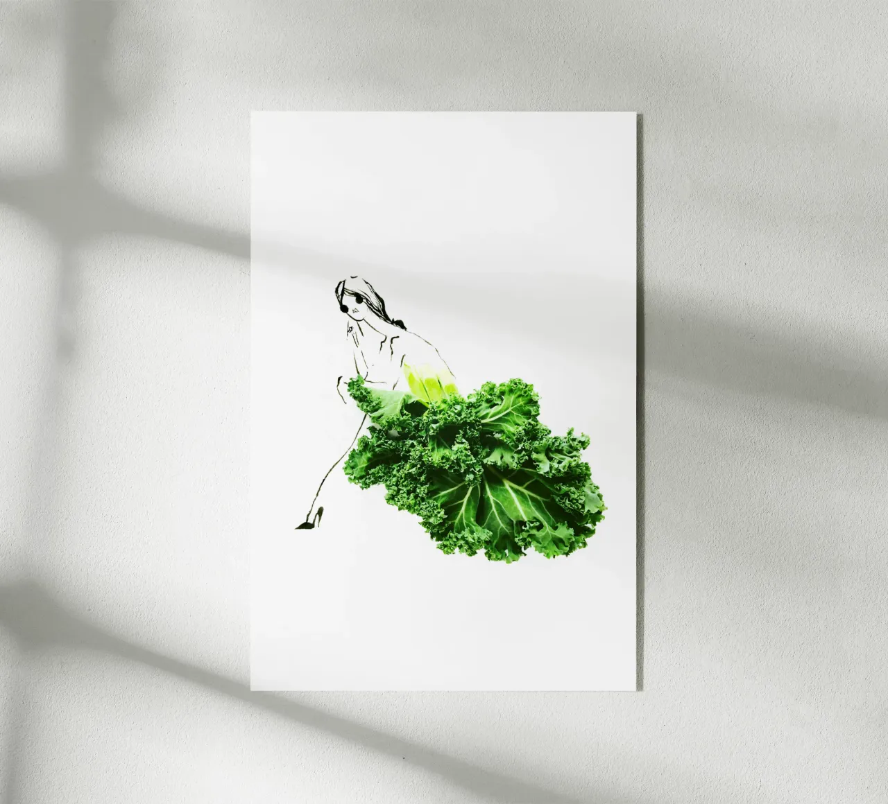Kale in Repose plexiglass da Gretchen Roehrs