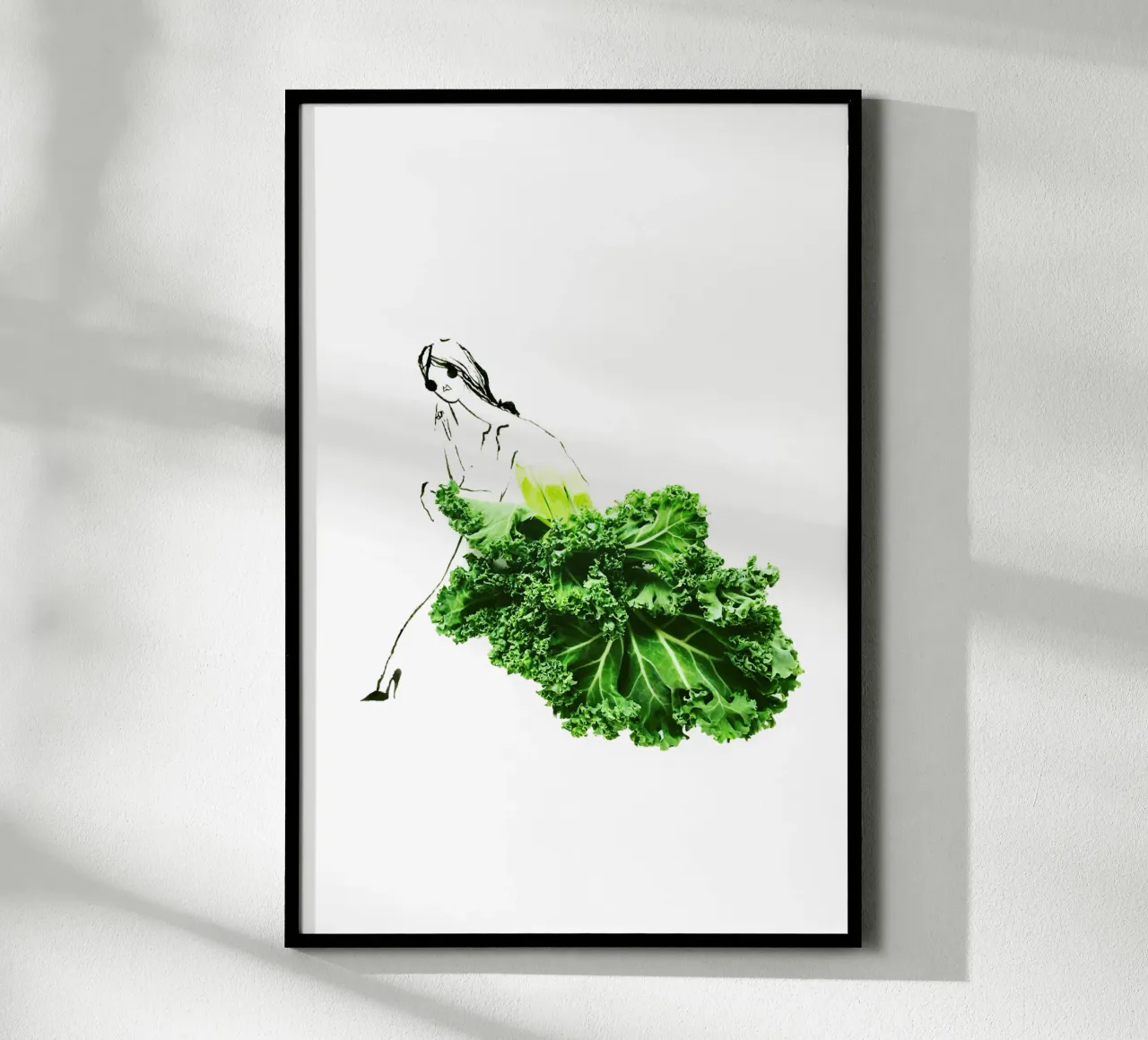 Kale in Repose carta hahnemühle da Gretchen Roehrs