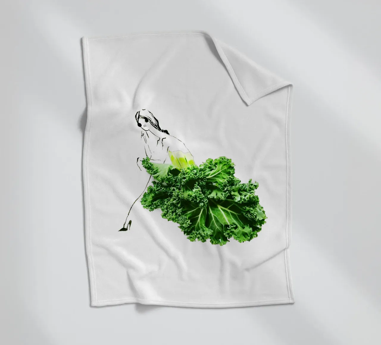 Kale in Repose coperta in pile da Gretchen Roehrs