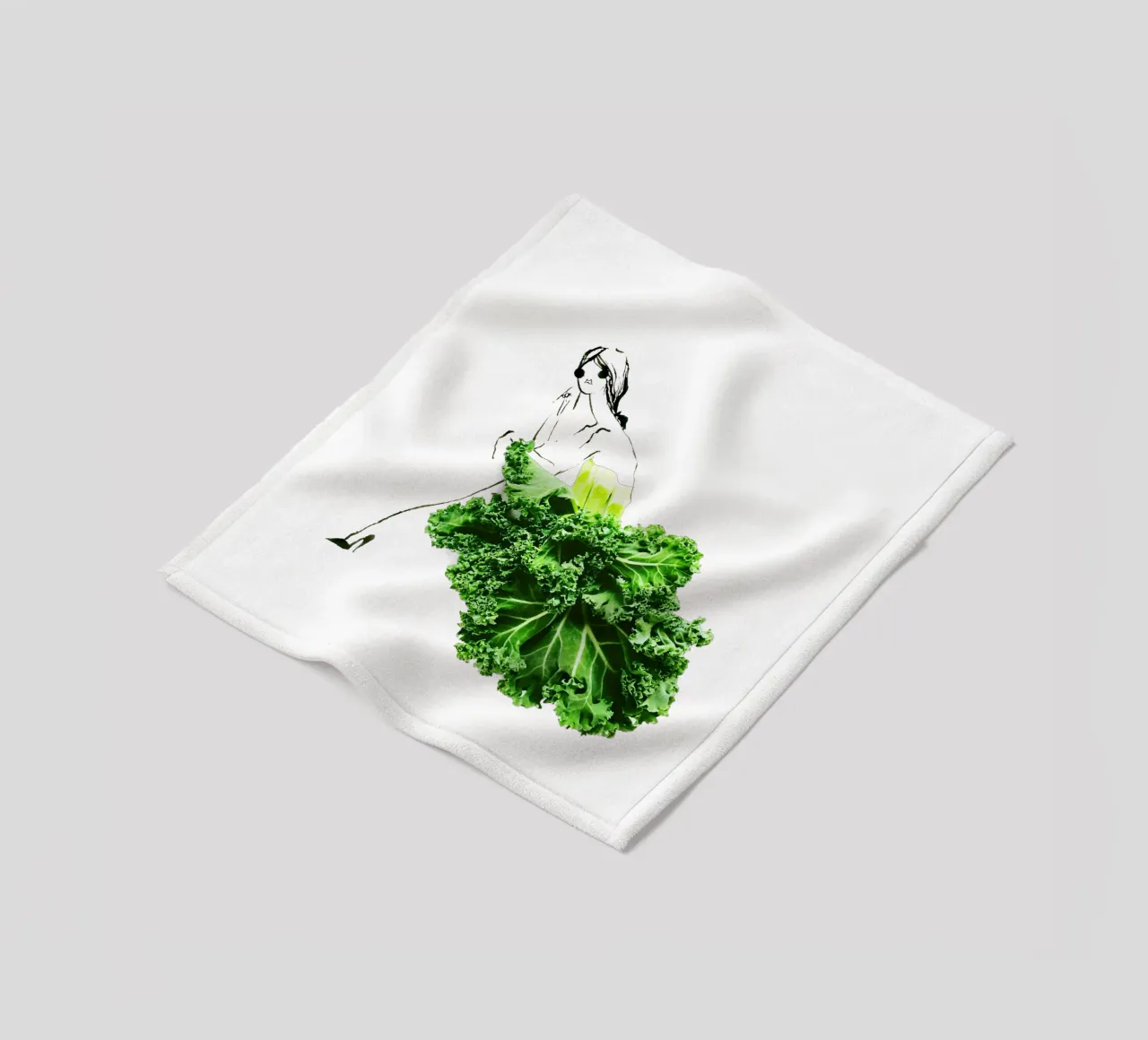 Kale in Repose coperta in pile da Gretchen Roehrs