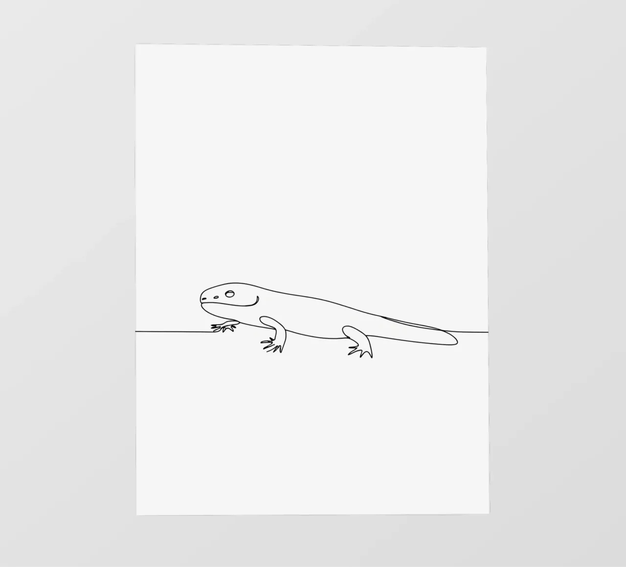 Geco Line Art minimalista telo in pvc da Viv Line Art
