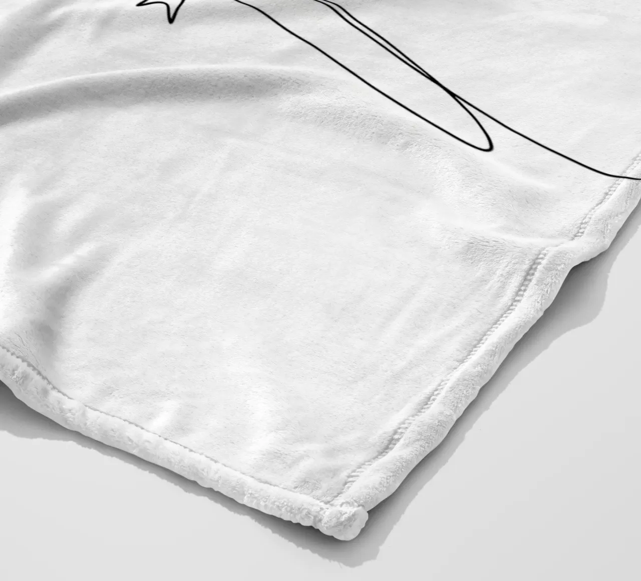 Geco Line Art minimalista coperta in pile da Viv Line Art
