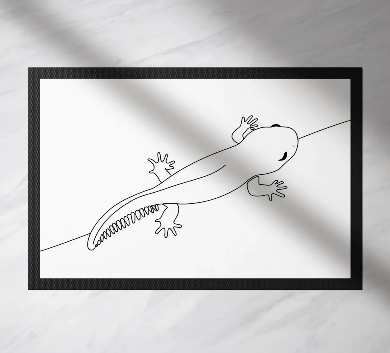 Geco - Line art minimalista zerbino da Viv Line Art