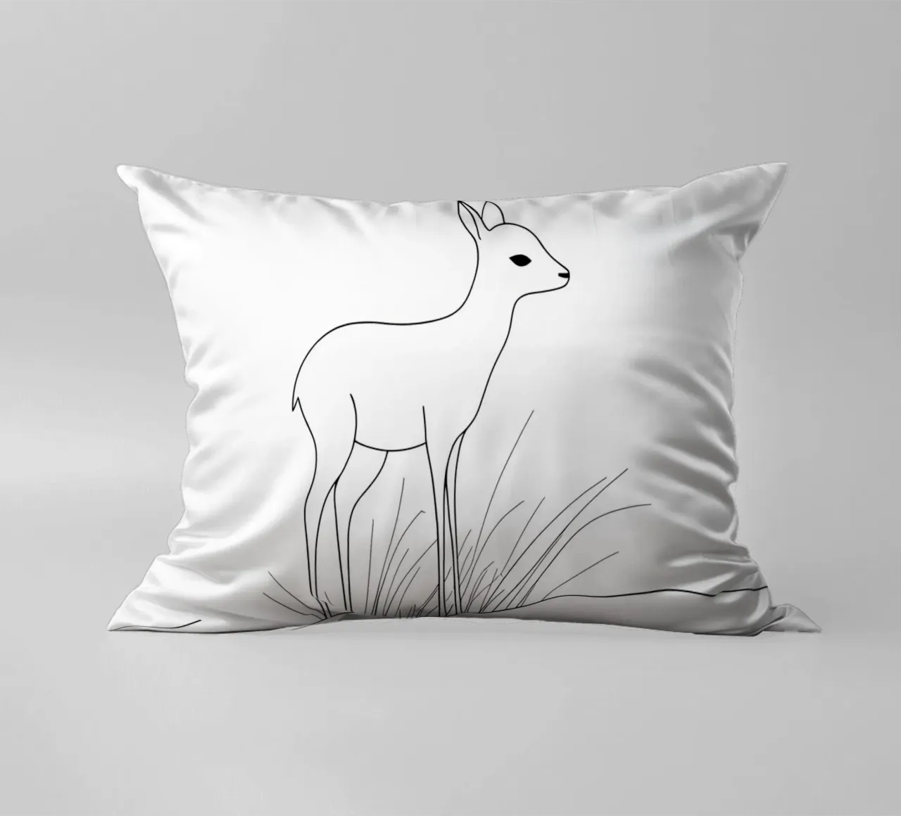 Line art minimalista di Fawn cuscino da Viv Line Art