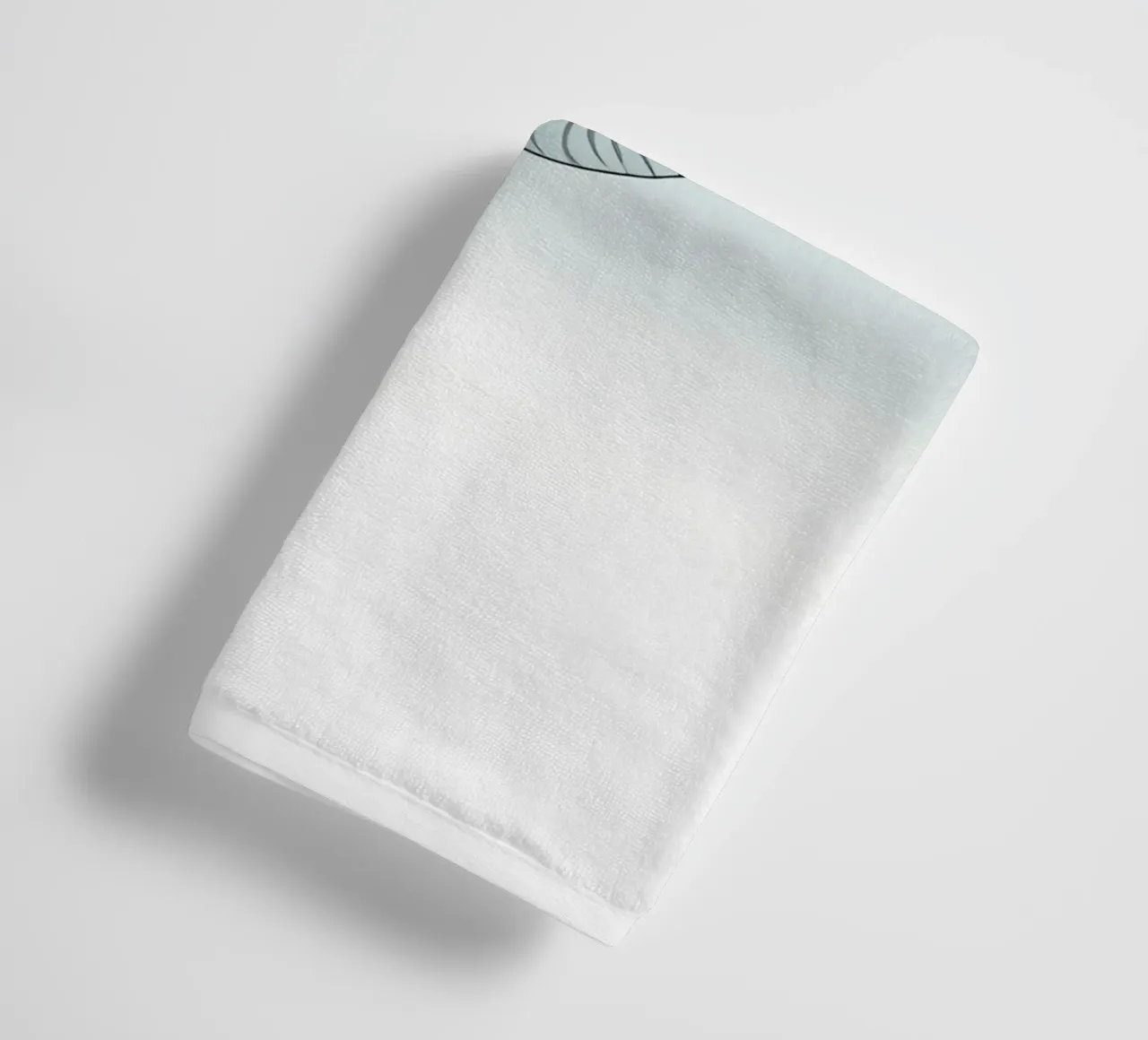 Concha marina Minimalist Line Art toalla de baño de Viv Line Art