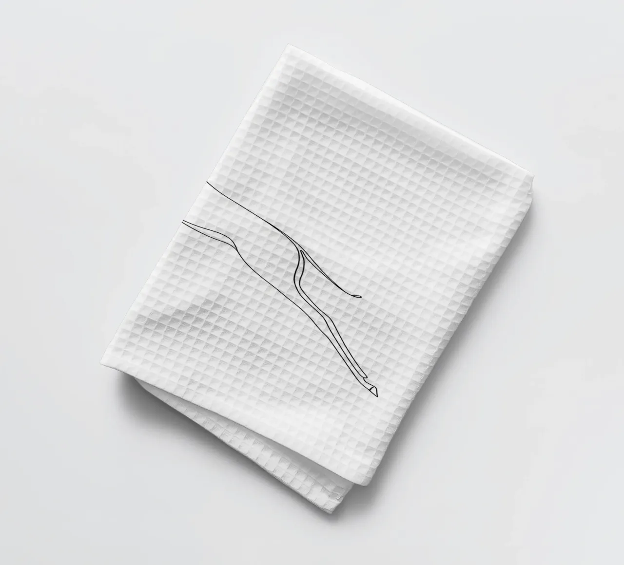 Saut d'antilope Dessin au trait minimaliste torchon de Viv Line Art