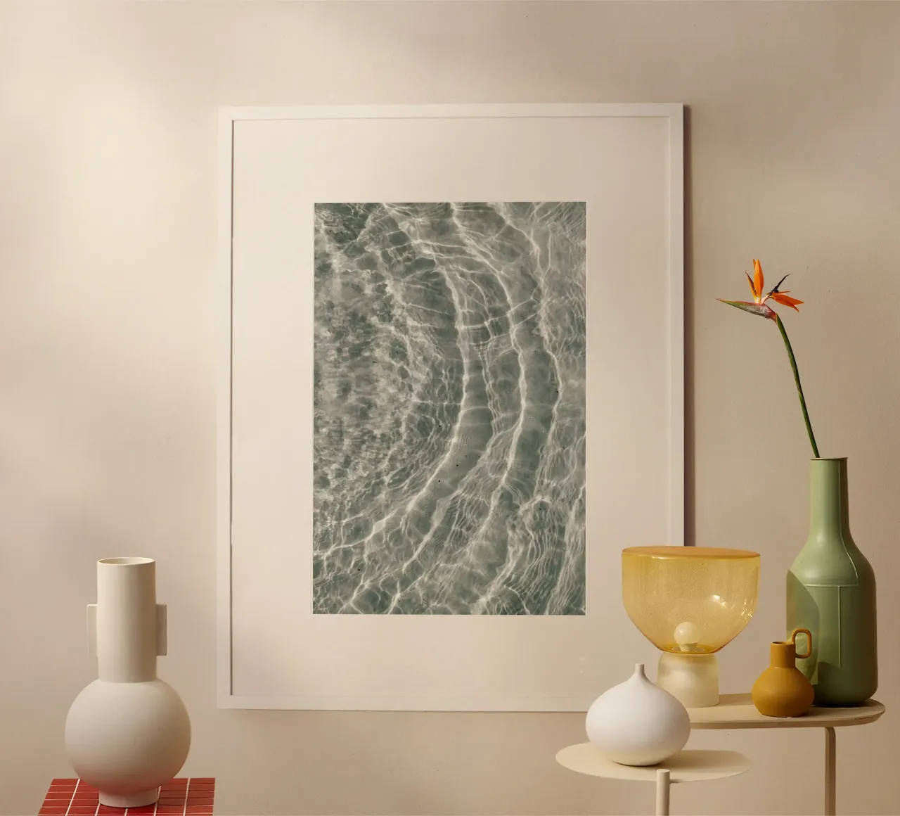 At A Sunny Beach Poster von Studio Nahili