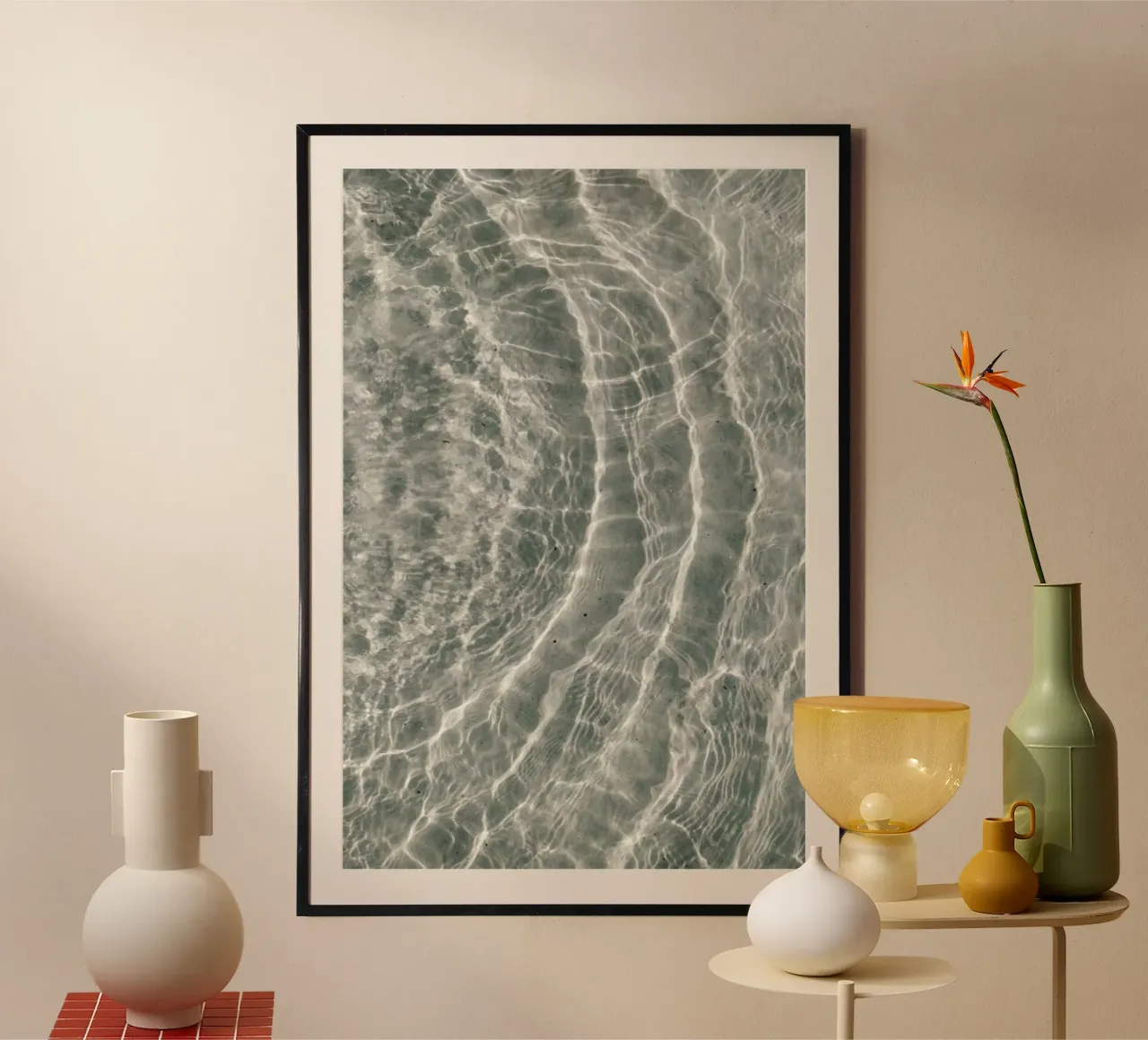 At A Sunny Beach Poster von Studio Nahili