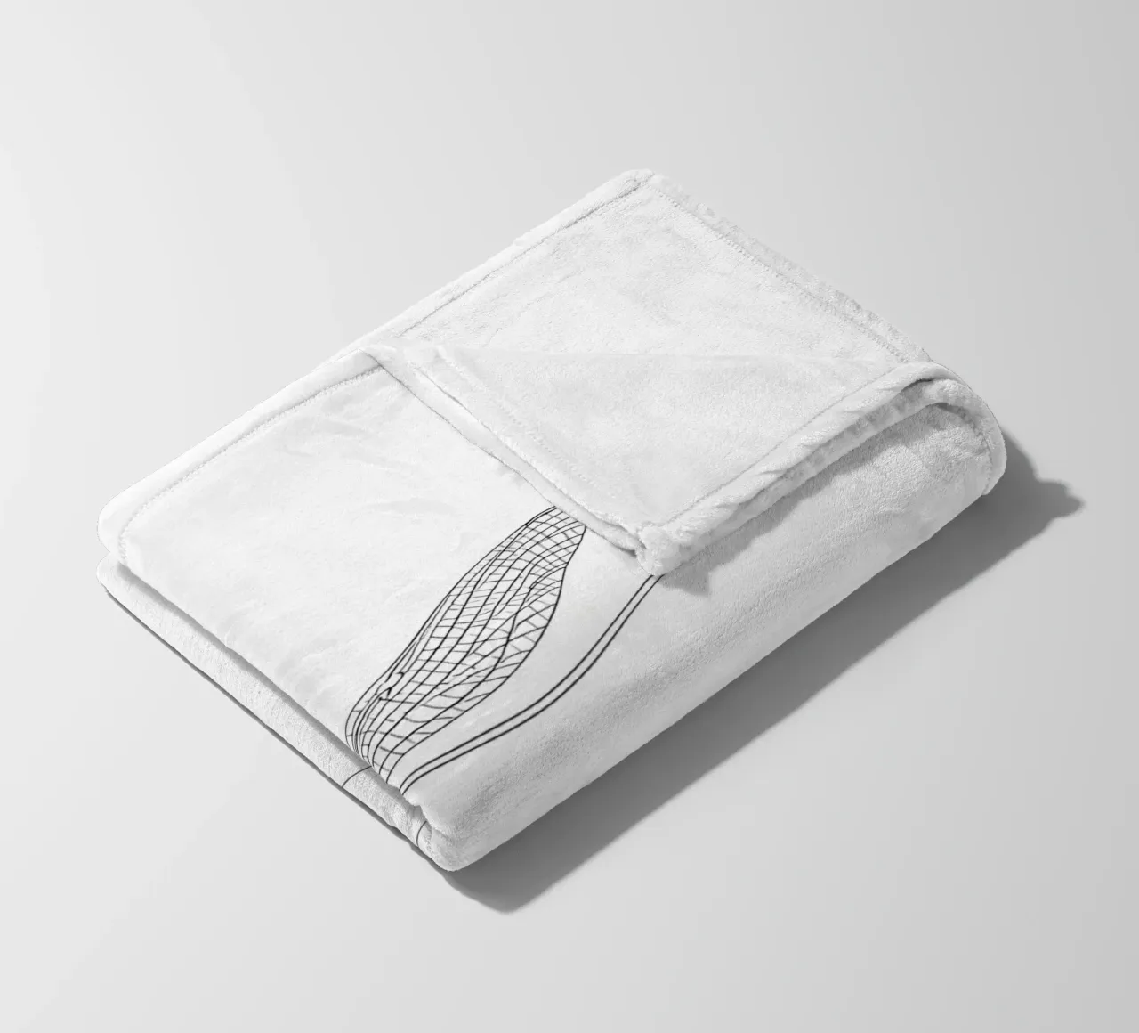 Libellula Line Art minimalista coperta in pile da Viv Line Art