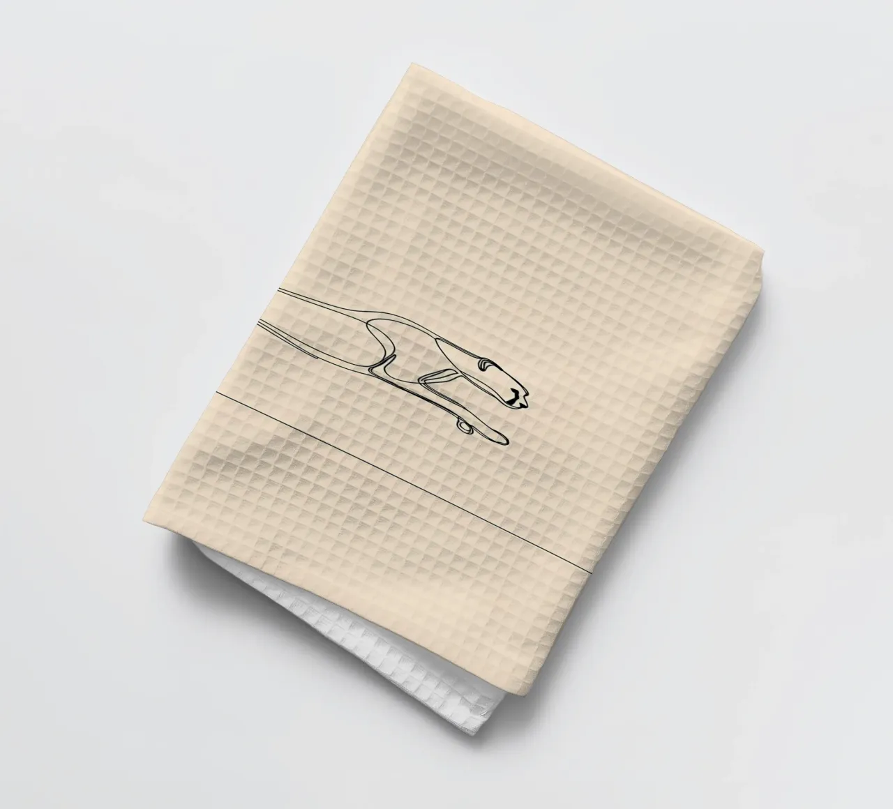 Leopard Running Minimalist Line Art torchon de Viv Line Art