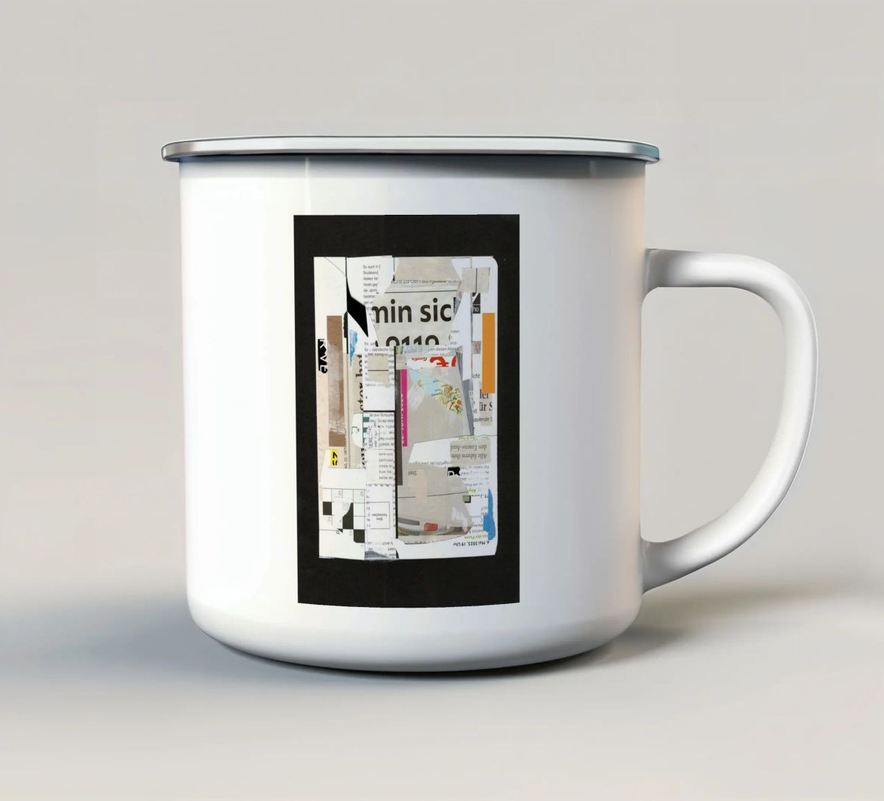 white paper dreams tazza in smalto da Marko Köppe