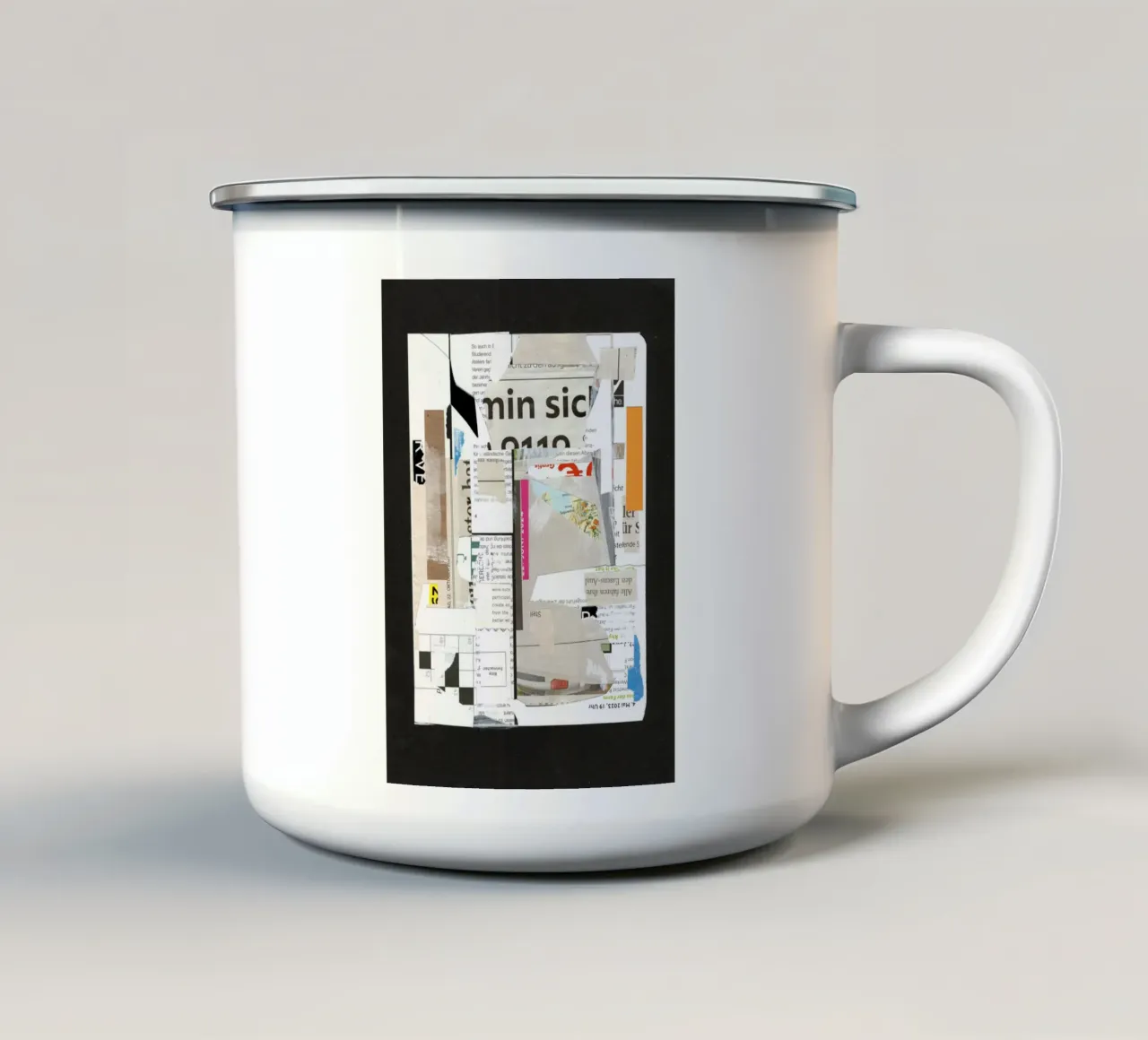 white paper dreams tazza in smalto da Marko Köppe