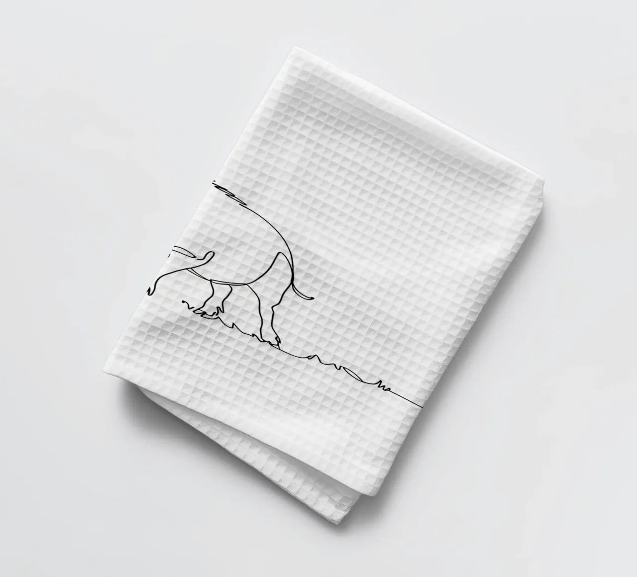 Boar Minimalist Line Art torchon de Viv Line Art