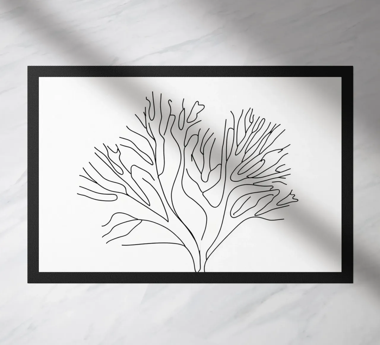 Line art minimaliste di corallo zerbino da Viv Line Art