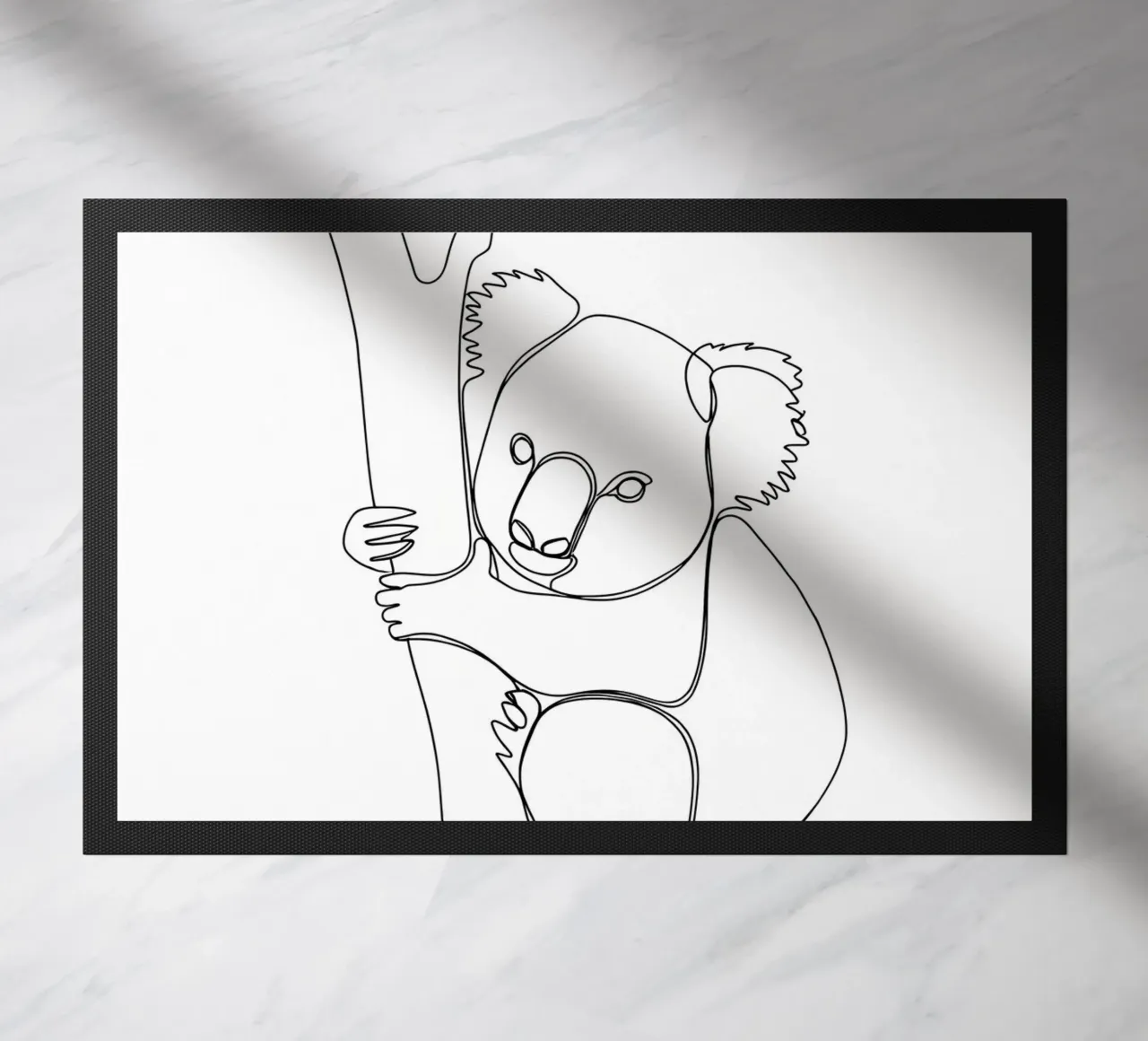 Koala su albero Line Art minimalista zerbino da Viv Line Art