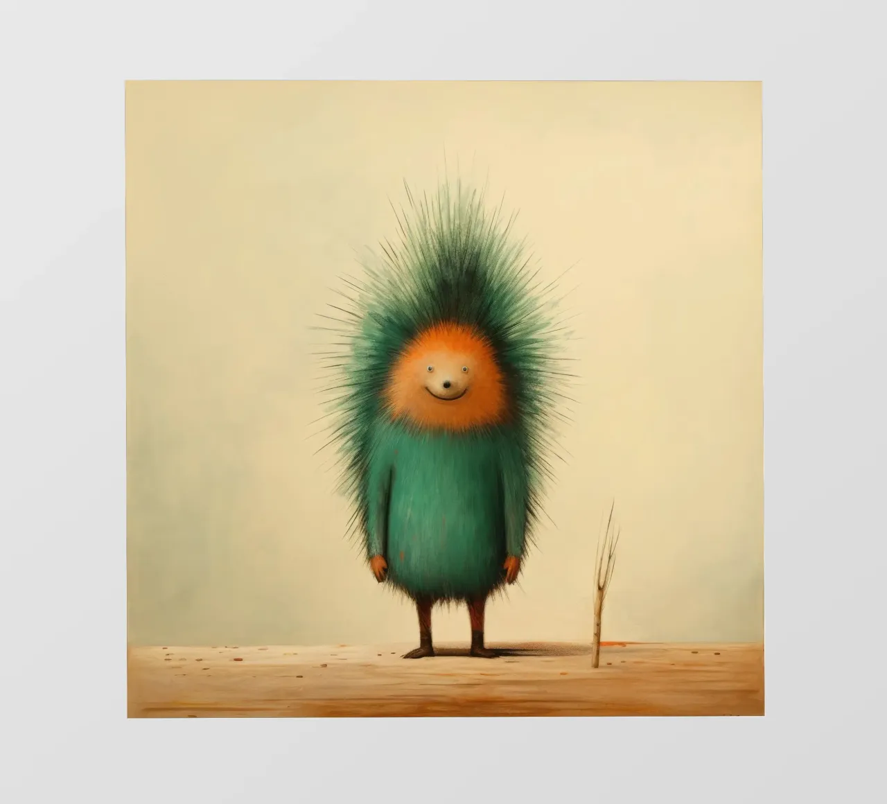 Minimal Porcupine 3 pellicola backlit da Minimal Animal Art