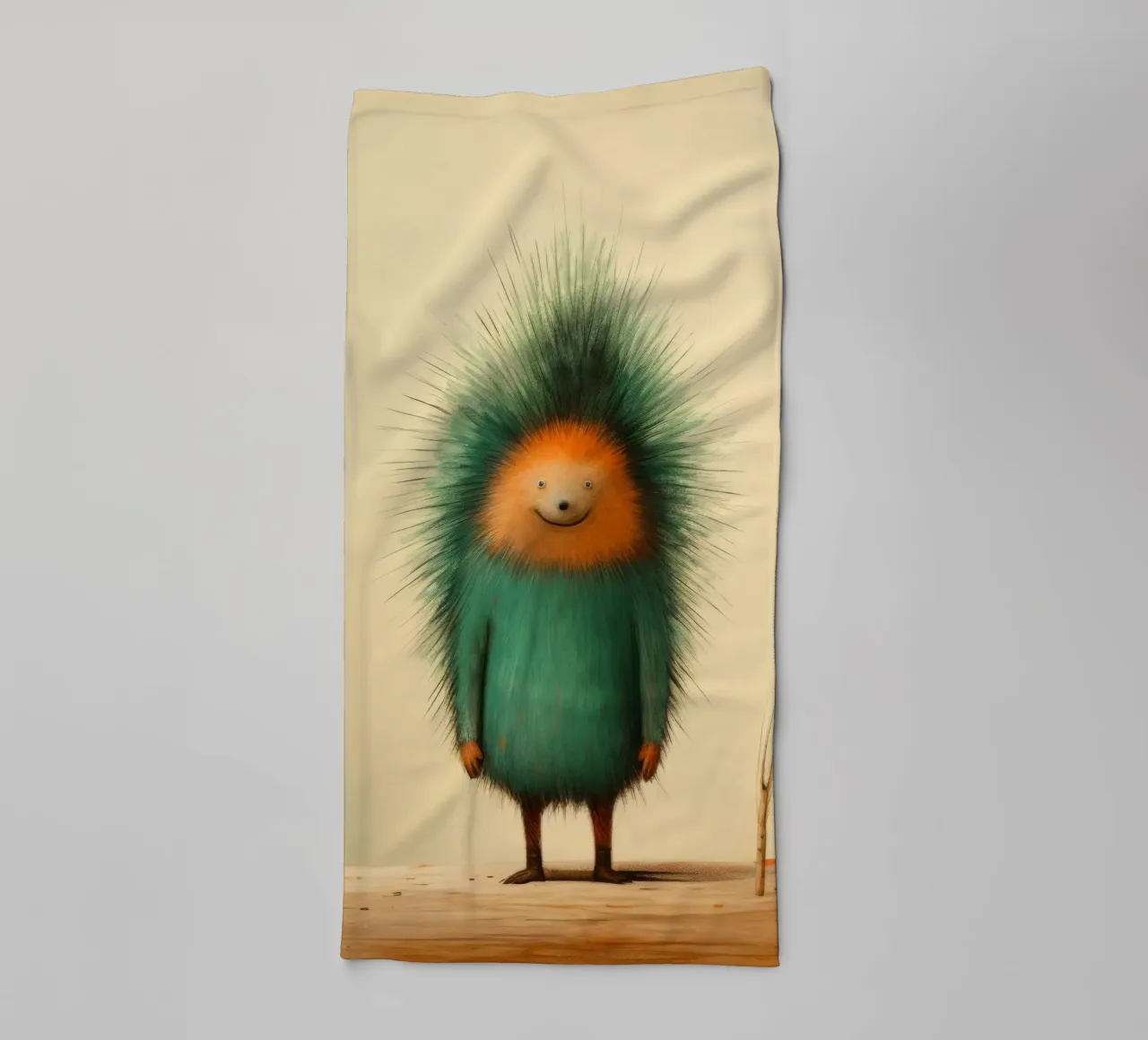 Minimal Porcupine 3 asciugamano da bagno da Minimal Animal Art