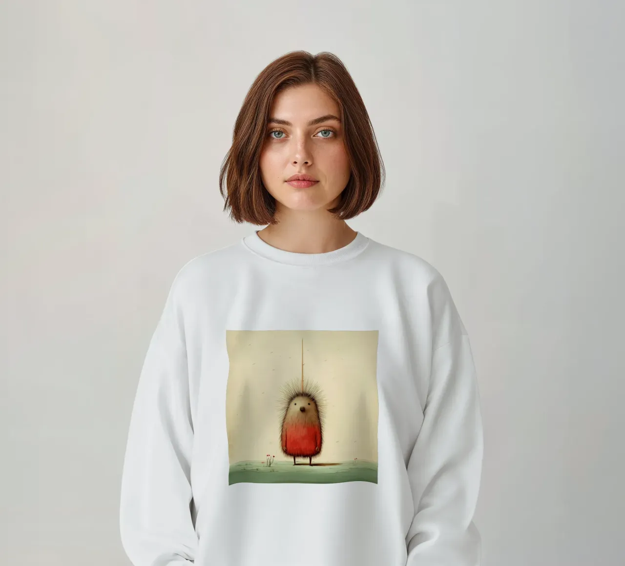 Minimal Porcupine 4 felpa da Minimal Animal Art