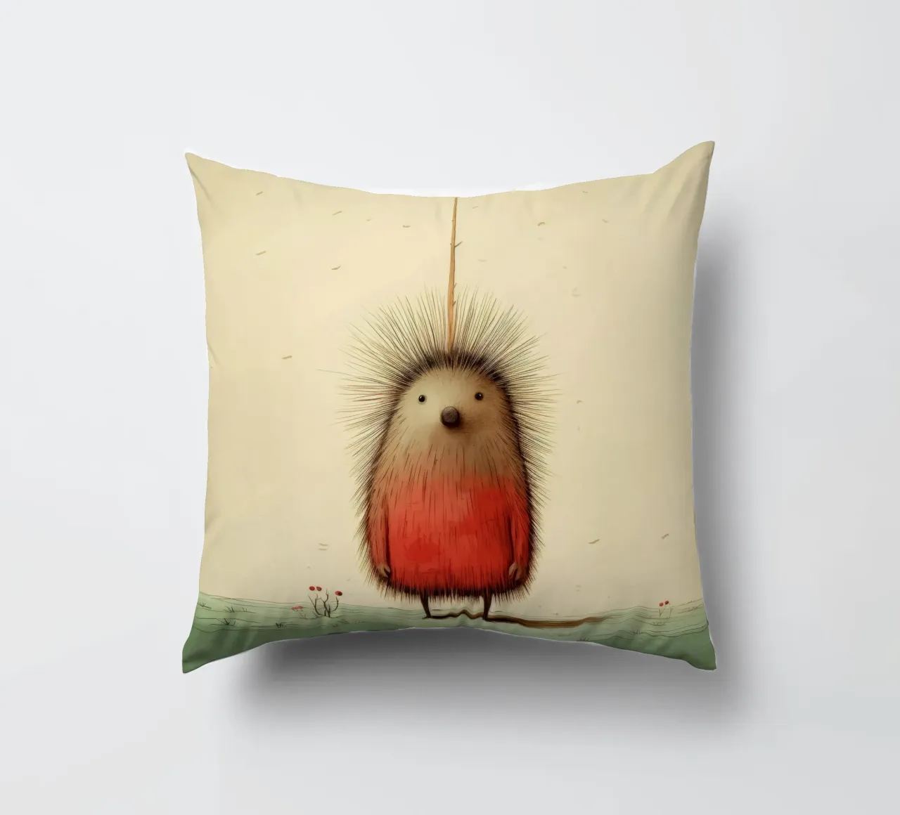 Minimal Porcupine 4 cuscino da Minimal Animal Art