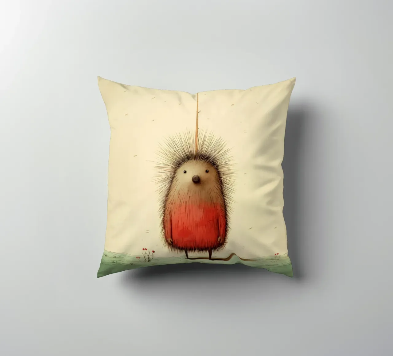 Minimal Porcupine 4 cuscino da Minimal Animal Art