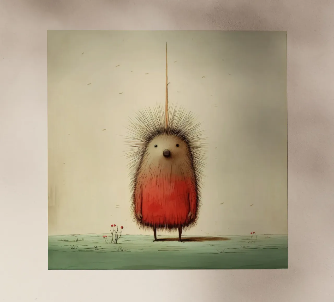 Minimal Porcupine 4 pellicola backlit da Minimal Animal Art