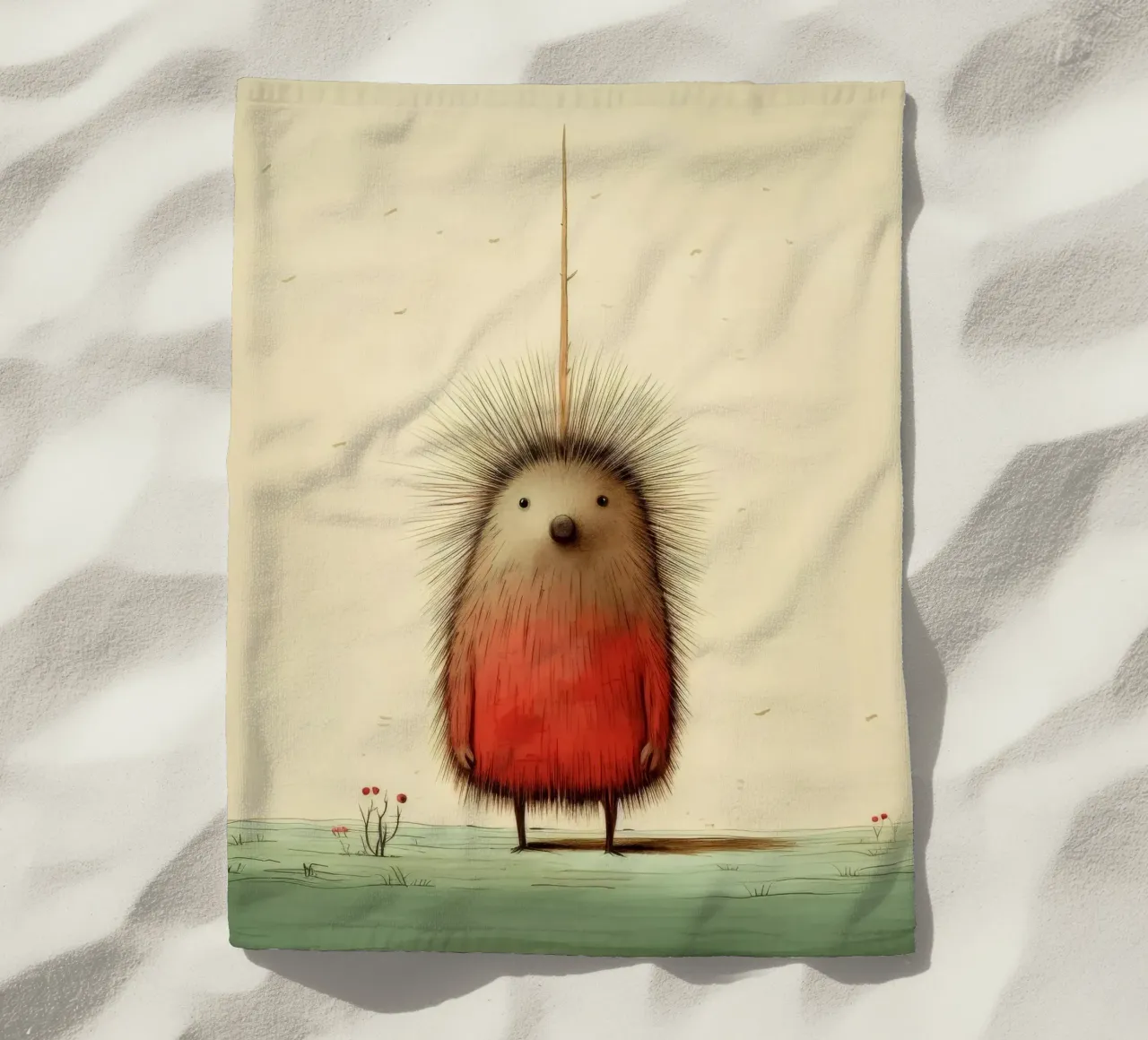 Minimal Porcupine 4 telo mare da Minimal Animal Art