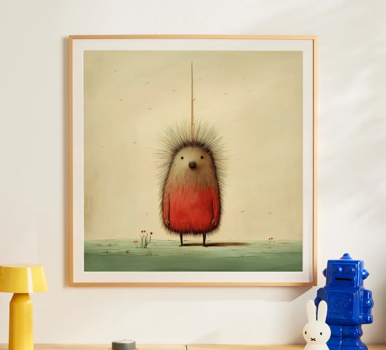 Minimal Porcupine 4 carta hahnemühle da Minimal Animal Art
