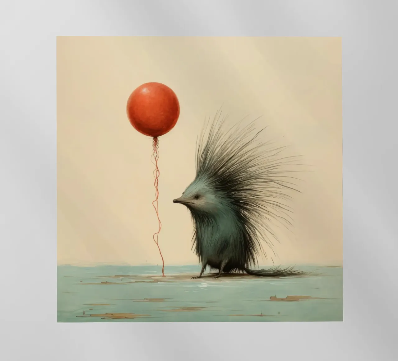 Minimal Porcupine 1 pellicola backlit da Minimal Animal Art