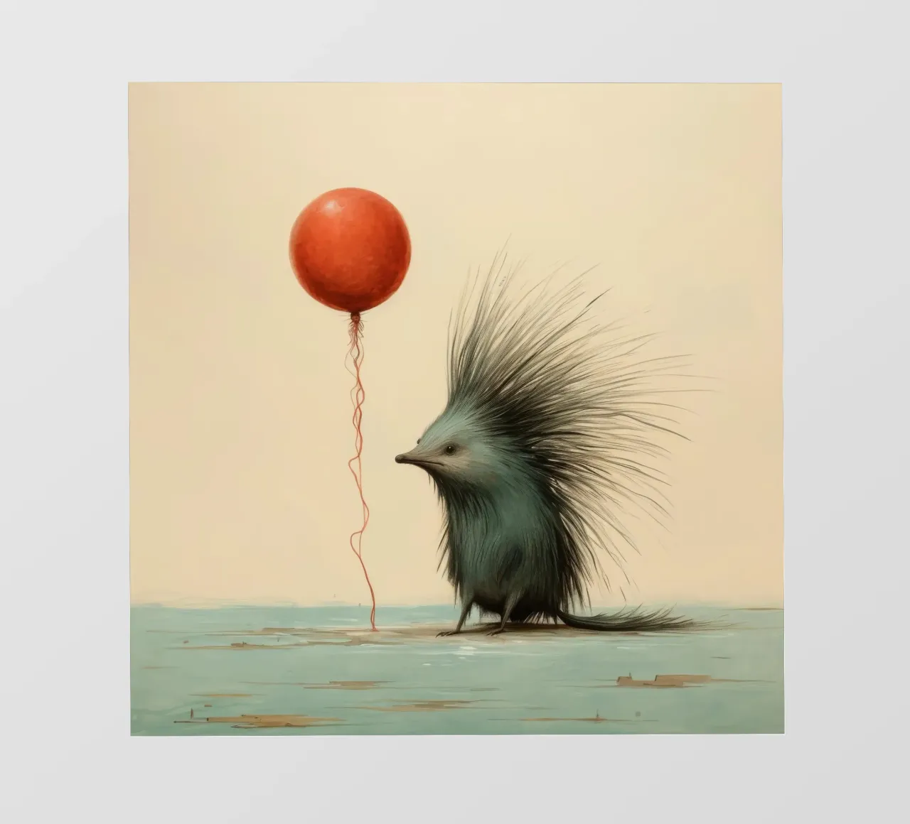 Minimal Porcupine 1 pellicola backlit da Minimal Animal Art