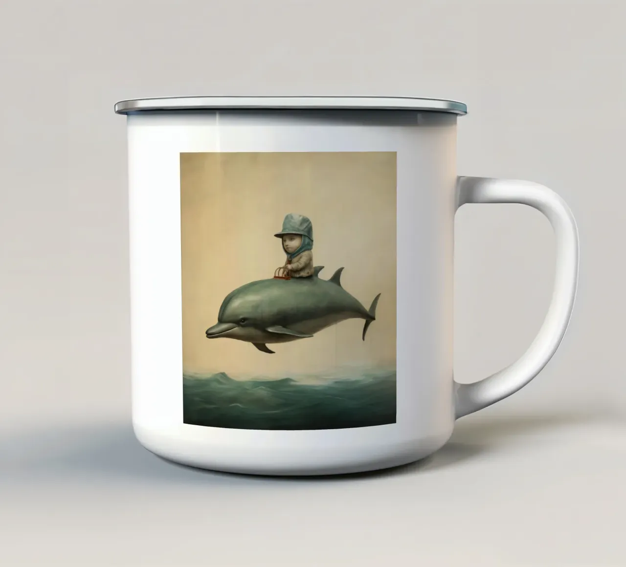 Porpora minima 2 tazza in smalto da Minimal Animal Art