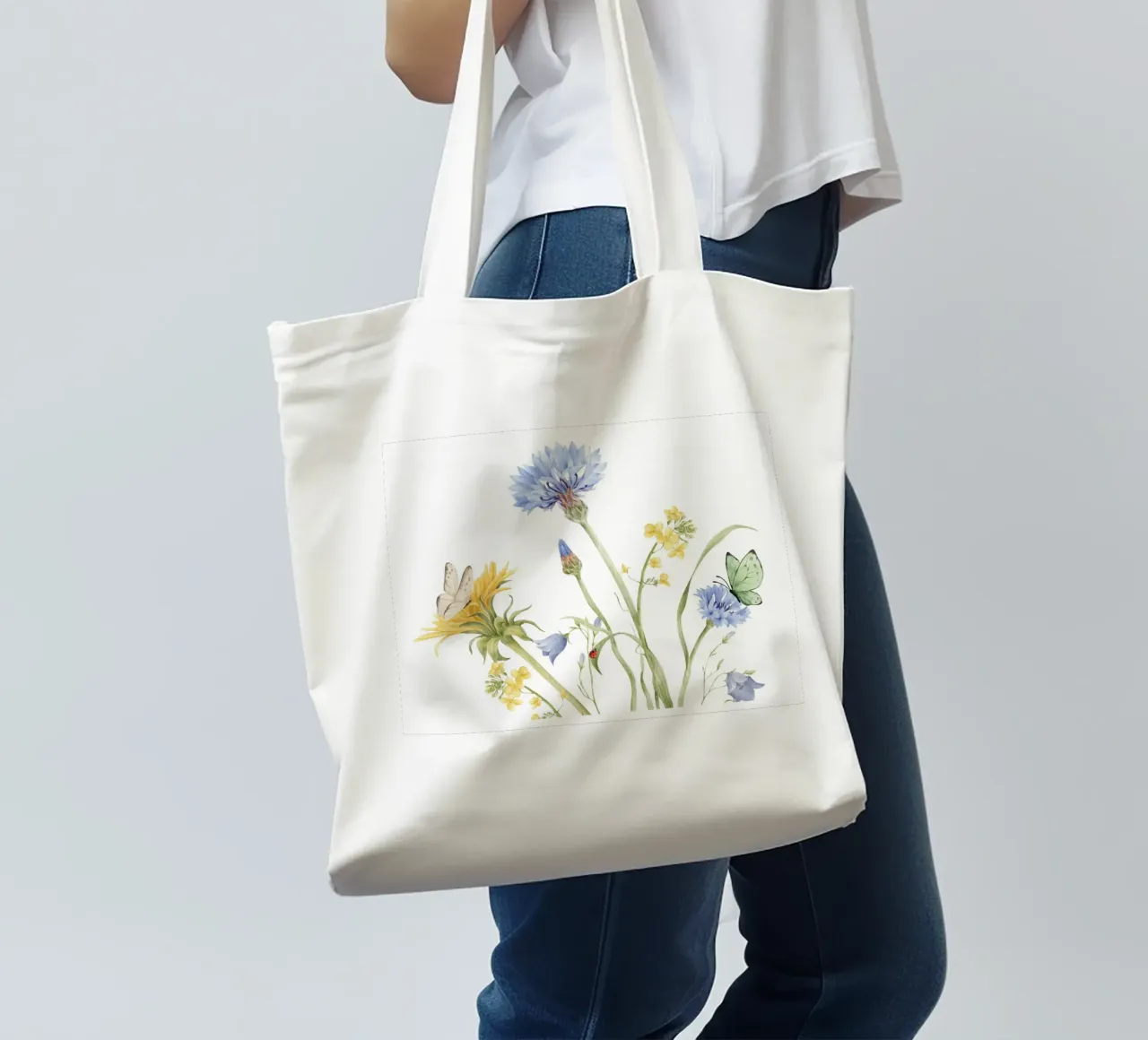 Spring-Outside borsa in juta da AESTHETIC VIBES by Isabel