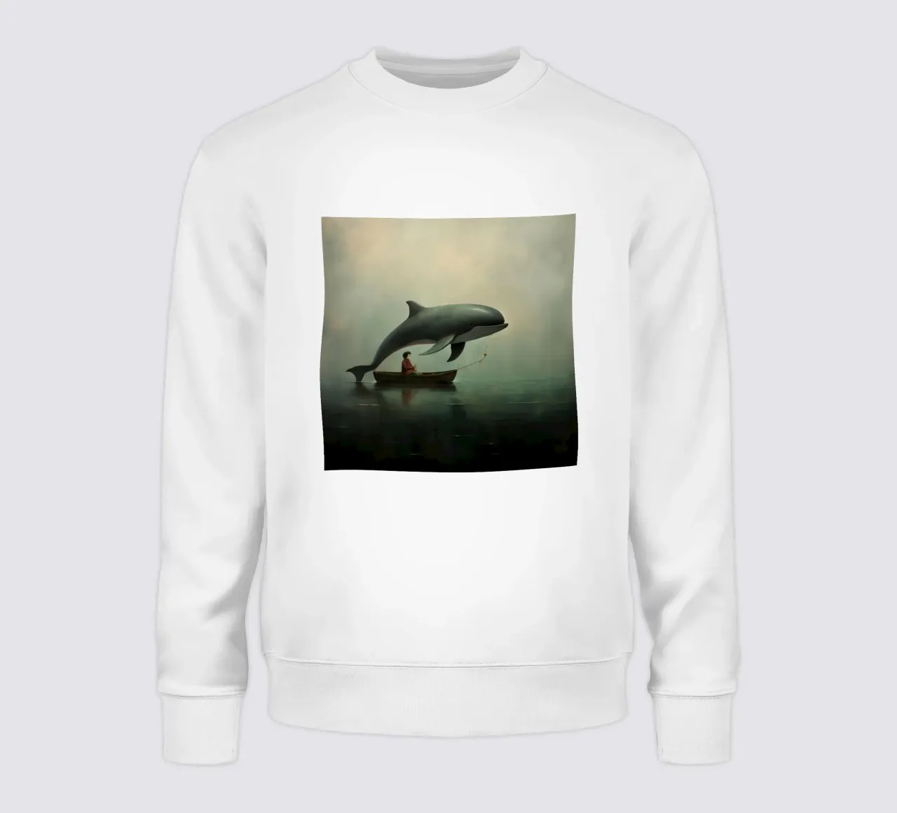 Minimal Porpoise 1 felpa da Minimal Animal Art