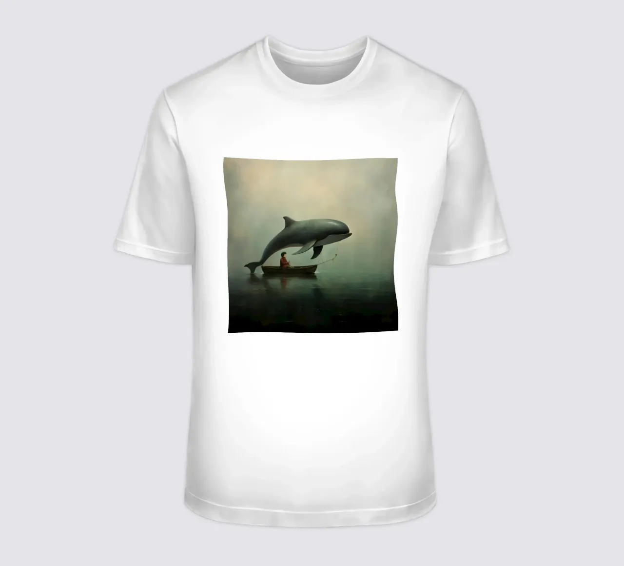 Minimal Porpoise 1 t-shirt da Minimal Animal Art