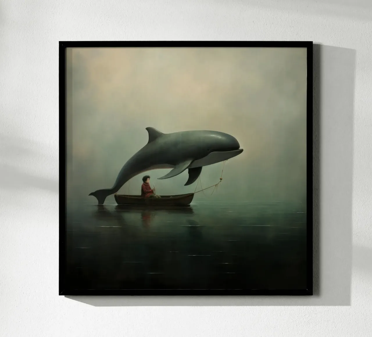 Minimal Porpoise 1 poster da Minimal Animal Art