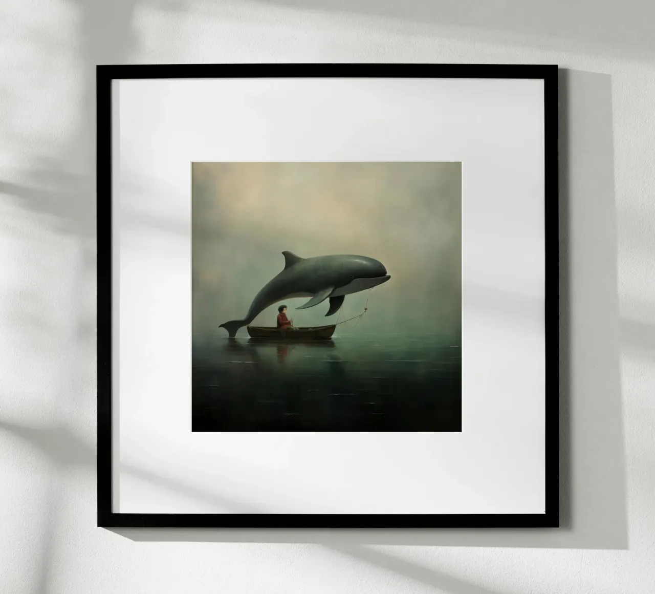Minimal Porpoise 1 poster da Minimal Animal Art