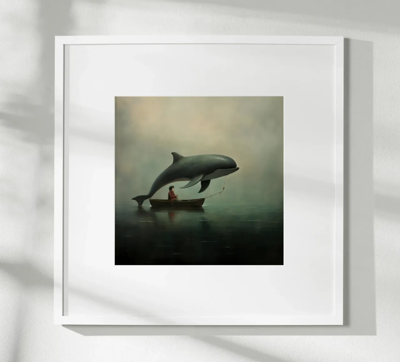 Minimal Porpoise 1 poster da Minimal Animal Art
