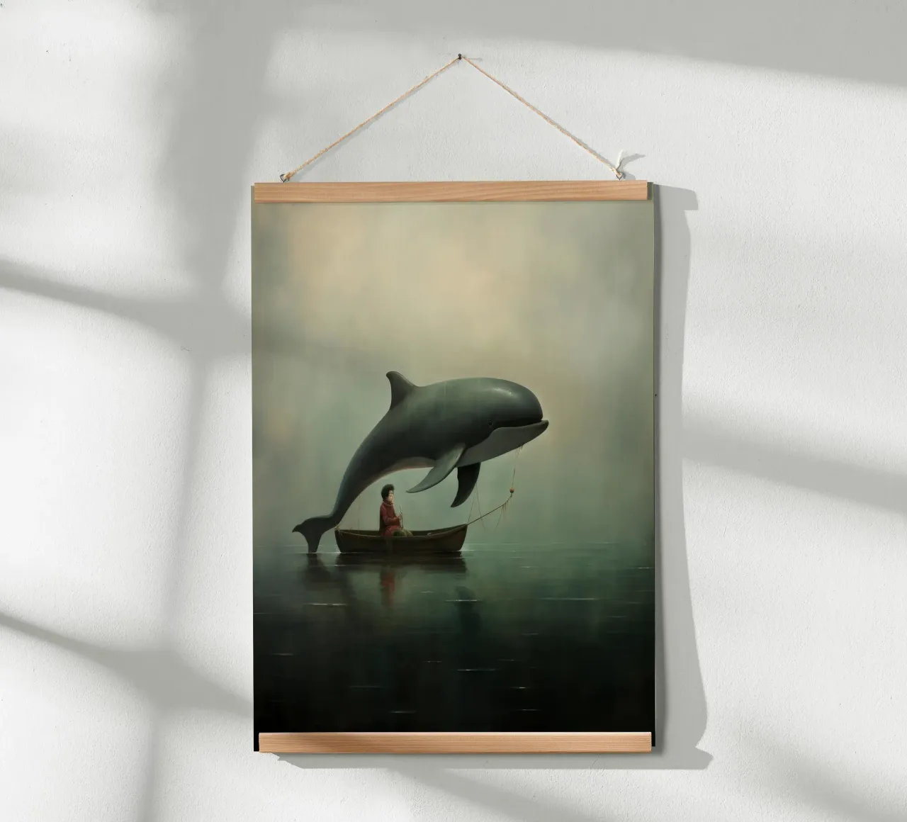 Minimal Porpoise poster by Minimal Animal Art