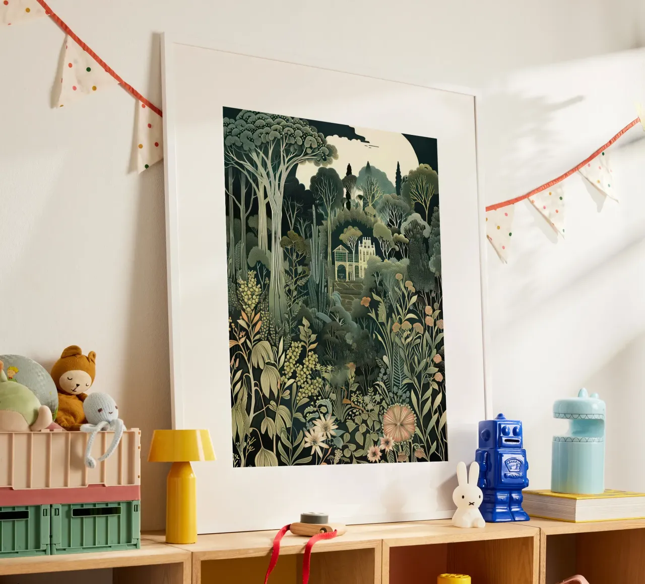 Giardini del mondo, Art Nouveau, Illustrazione botanica poster da Peaches Art Prints