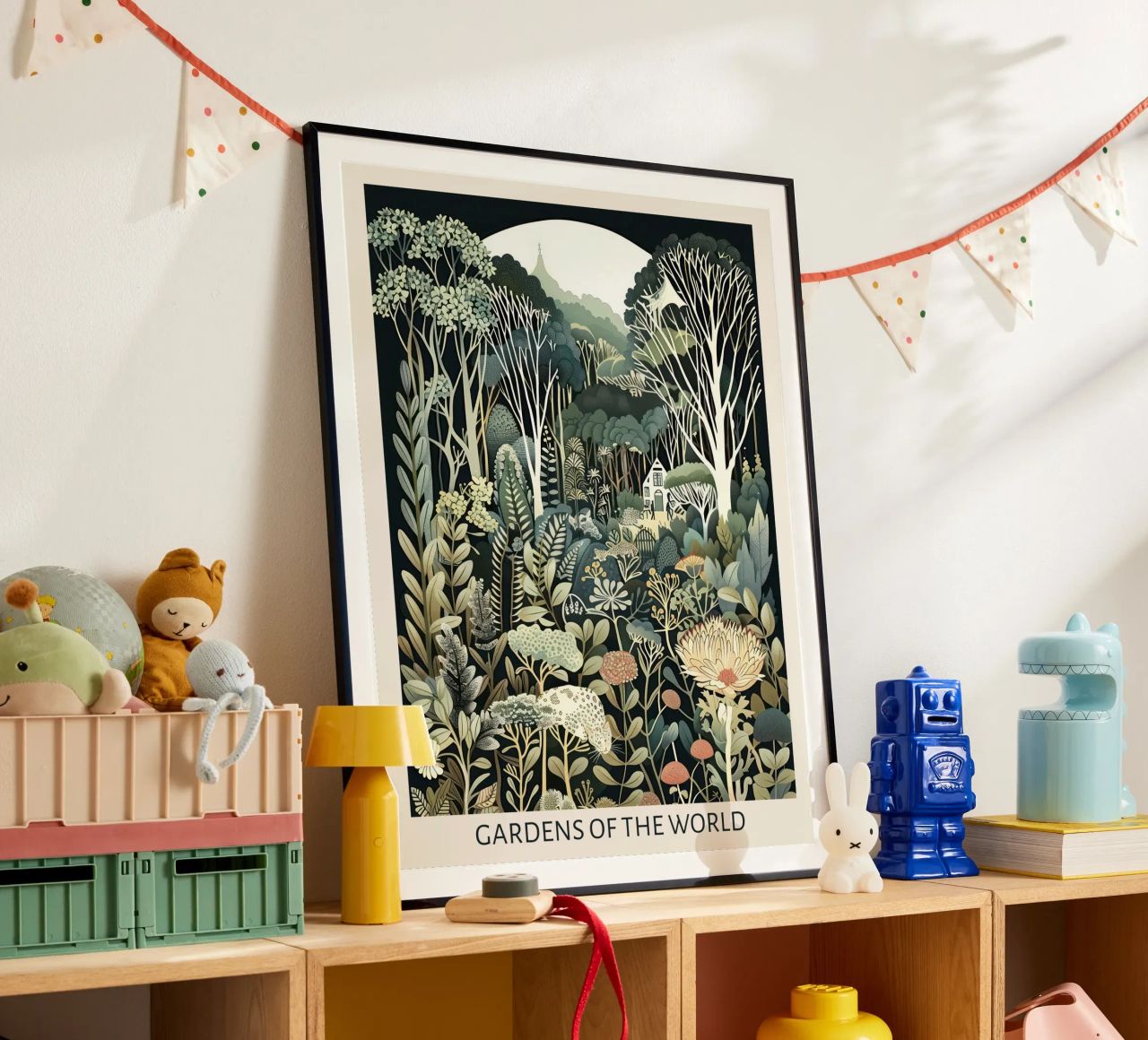 Gärten der Welt, Jugendstil, Botanik 5 Poster von Peaches Art Prints