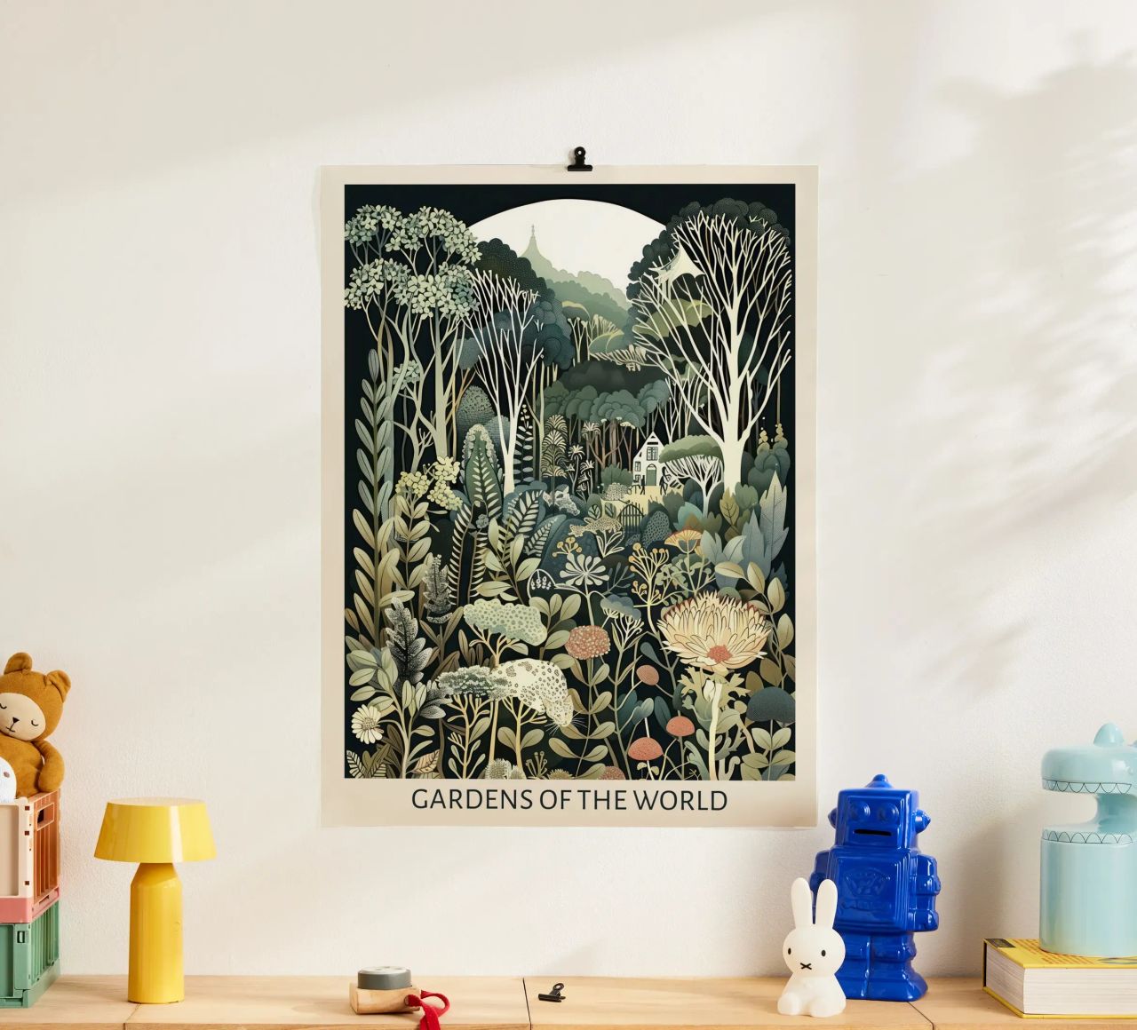 Gärten der Welt, Jugendstil, Botanik 5 Poster von Peaches Art Prints