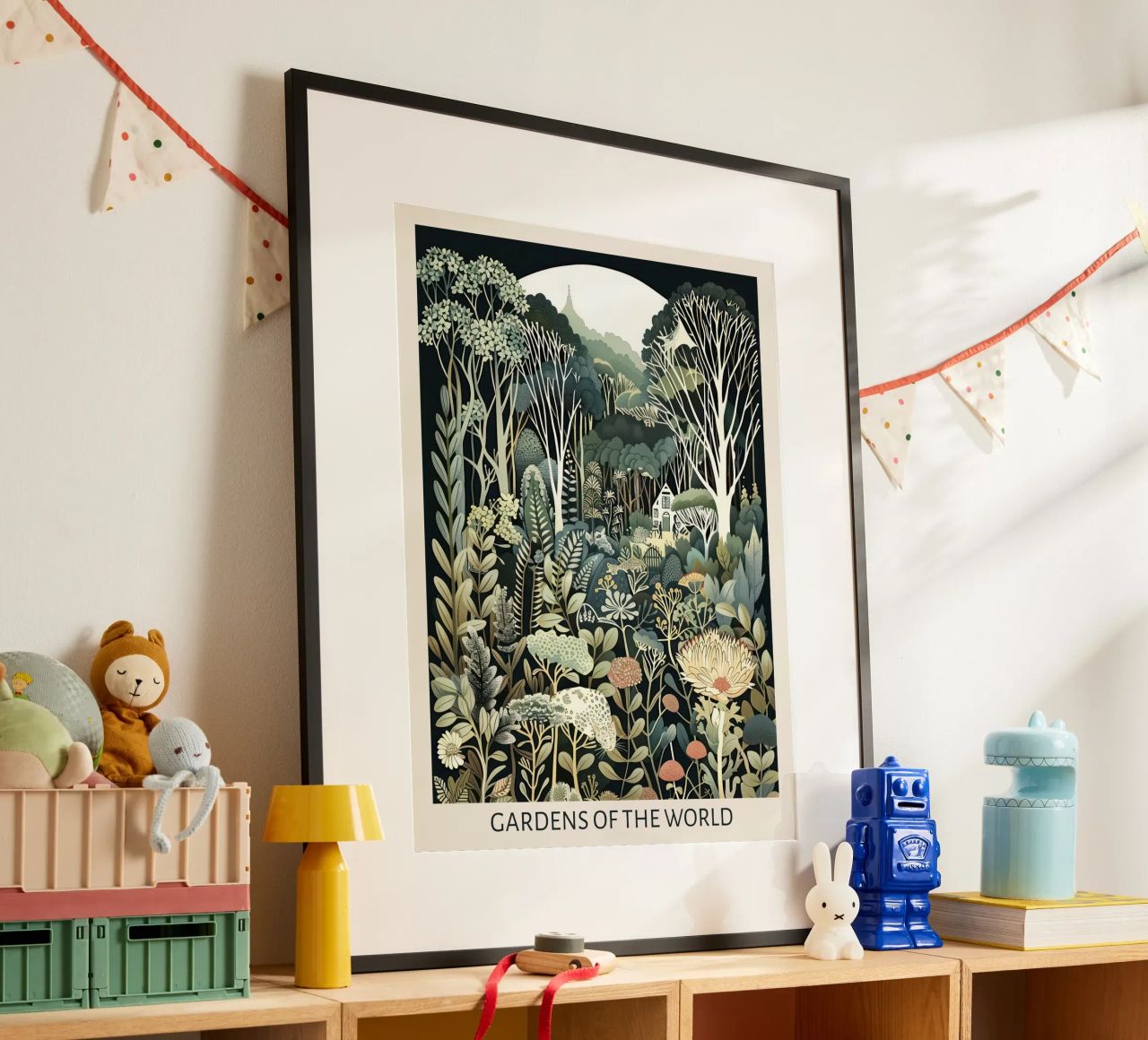 Gärten der Welt, Jugendstil, Botanik 5 Poster von Peaches Art Prints