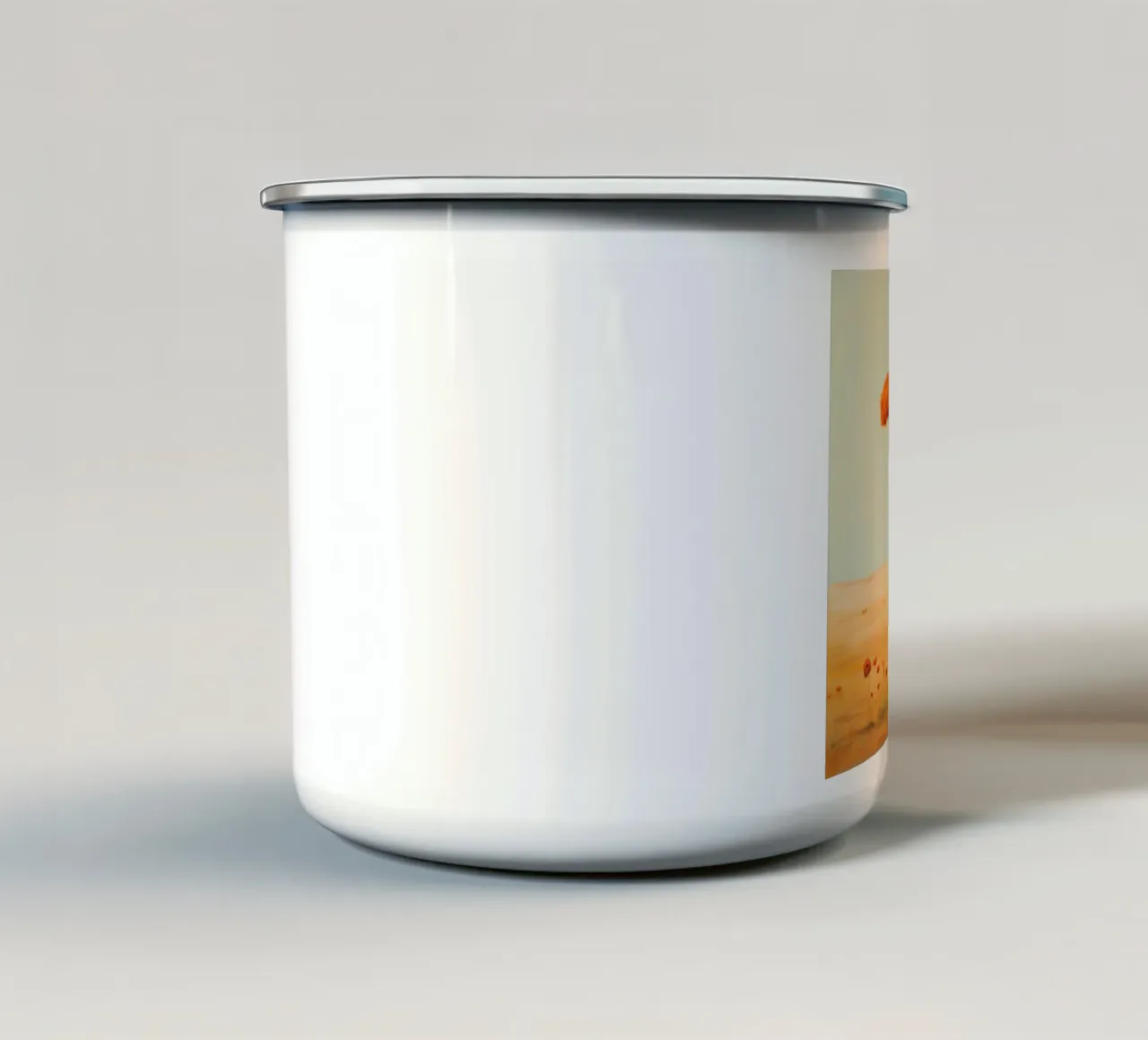 Cane della prateria minimo 4 tazza in smalto da Minimal Animal Art