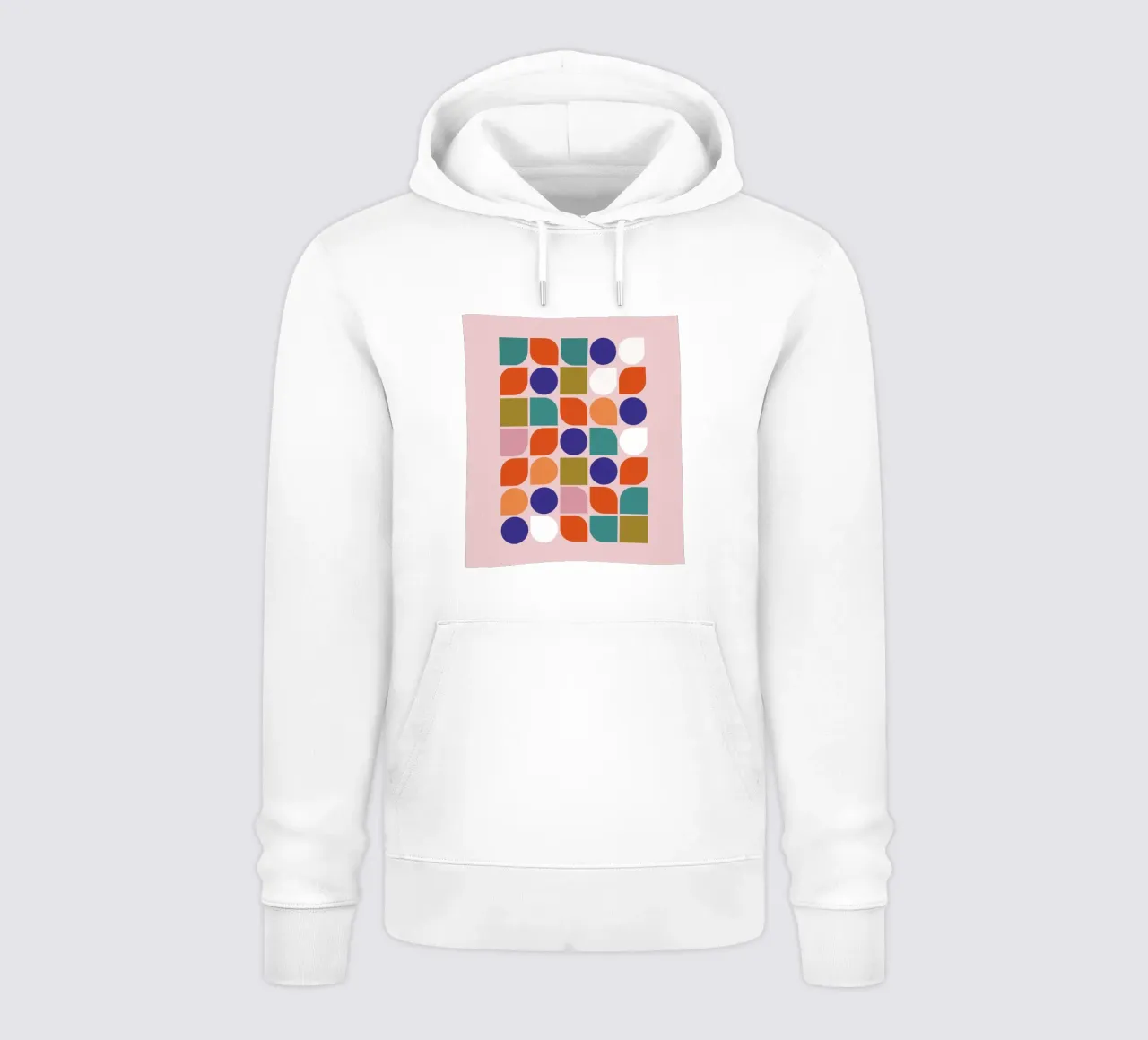 Retro Geometric Shapes Colorful Abstract Art Print sudadera con capucha de showmemars