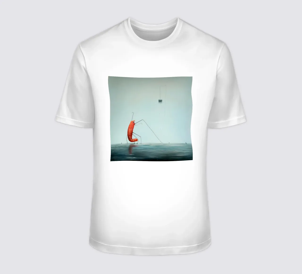 Gambero minimo 2 t-shirt da Minimal Animal Art