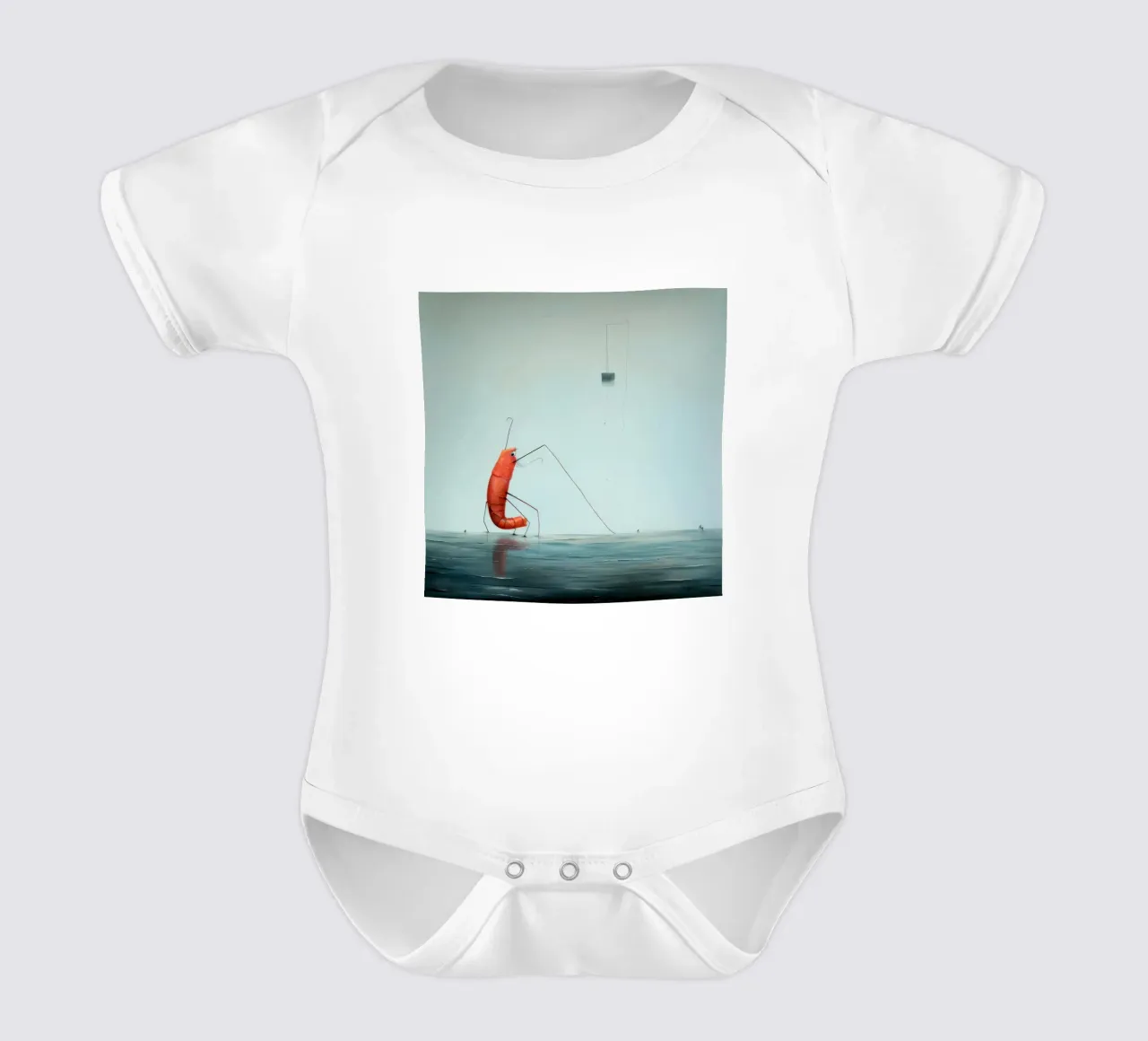 Gambero minimo 2 body neonato maniche corte da Minimal Animal Art